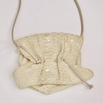 Carlos Falchi Vintage Crossbody Drawstring Mini Handbag