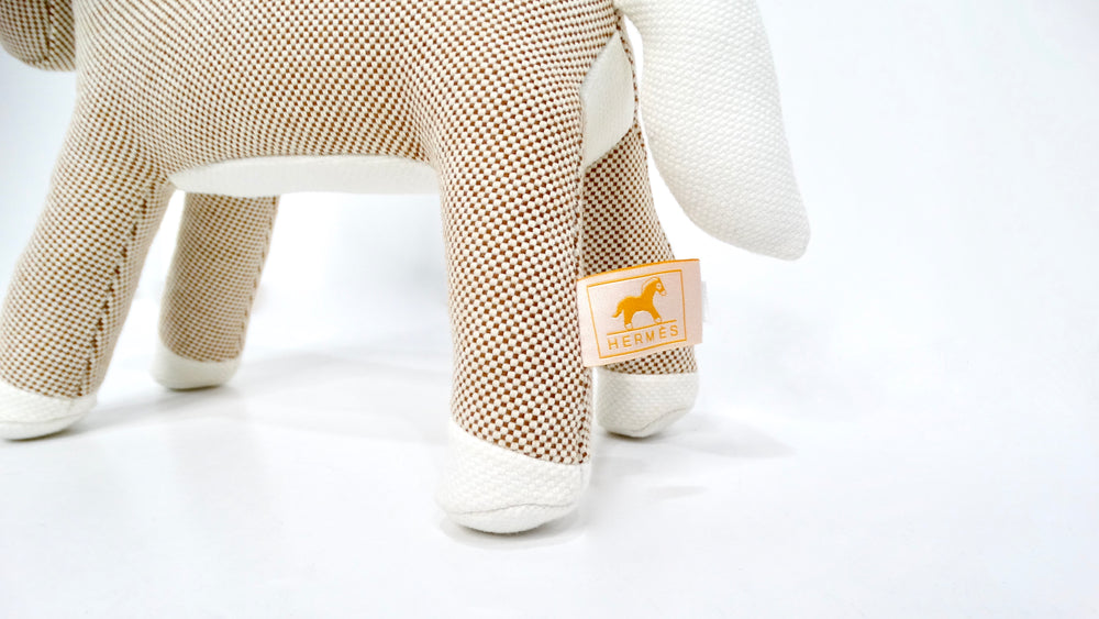 Hermes Cotton Epopee Honore Naturel Horse Plush Toy