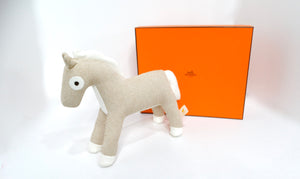 Hermes Cotton Epopee Honore Naturel Horse Plush Toy