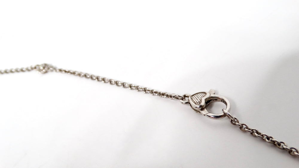 Judith Ripka Long Sterling Silver Chain Necklace With Cubic Zirconia Accents