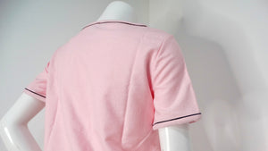 Chanel 2019 La Pausa Cruise Print Pink Terrycloth T-Shirt