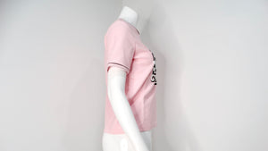 Chanel 2019 La Pausa Cruise Print Pink Terrycloth T-Shirt