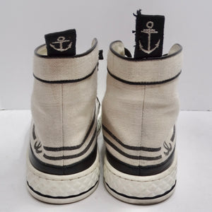 Chanel CC Canvas High Top Sneakers