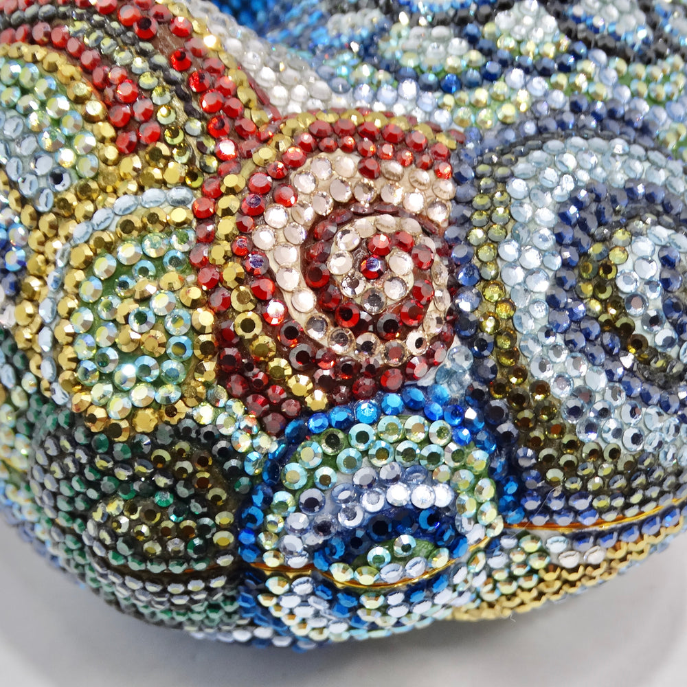 Judith Leiber 1990s Multicolor Crystal Embellished Foodog Clutch