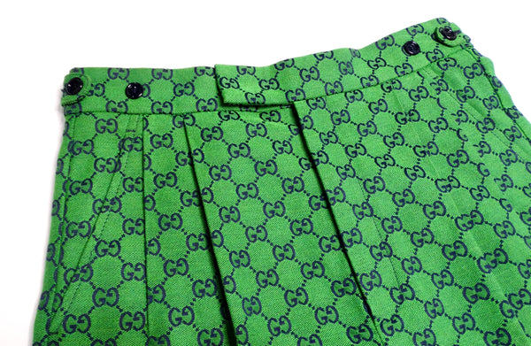 【GUCCI】ショートスリーブ ボクシー ジャケット ライムグリーン Shiny leather boxy jacket in lime green | GUCCI® US