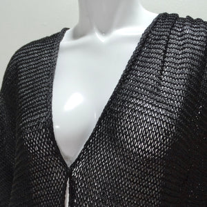 1980s Black & Gold Knit Sweater