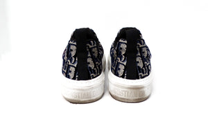 Christian Dior Oblique Navy Monogram Slip-On Sneakers