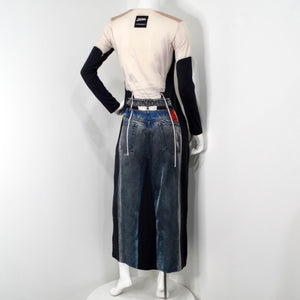 Y/Project x Jean Paul Gaultier Trompe L'oeil Print Maxi Dress