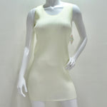 Issey Miyake 90s Pleats Please Mini Dress and Shawl Set Off-White