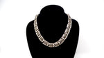 Cartier Inspired Silver Plated Rhinestone Link Necklace