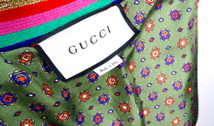 Gucci Flora Rainbow GG Monogram Wool Jacquard Cardigan