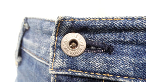 Junya Watanabe Comme des Garçons Long Denim Ruffle Back Skirt