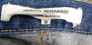 Junya Watanabe Comme des Garçons Long Denim Ruffle Back Skirt