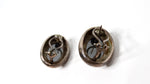 1985 Paloma Picasso for Tiffany & Co. Hematite Sterling Silver Oval Earrings