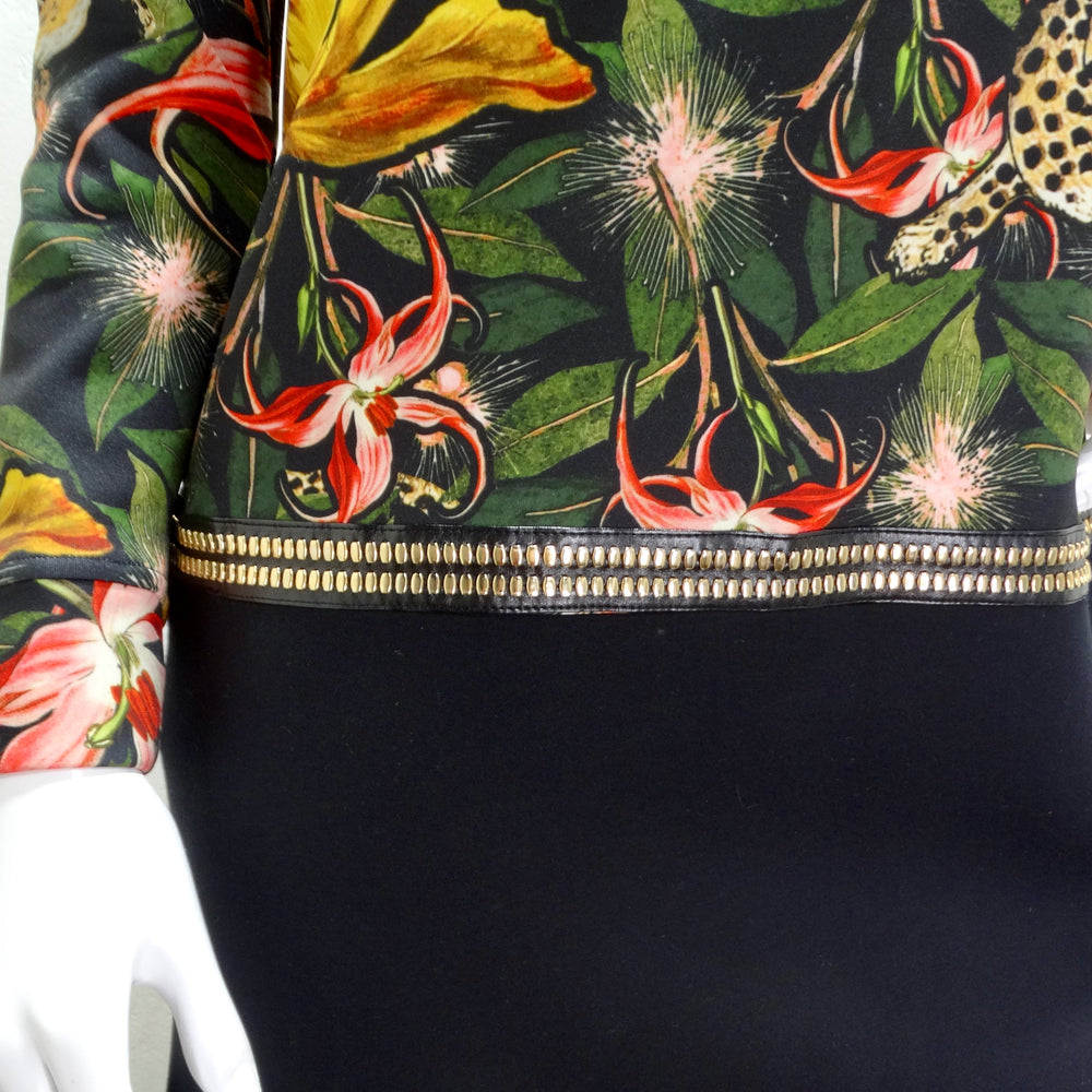 Roberto Cavalli Floral Drop Waist Dress