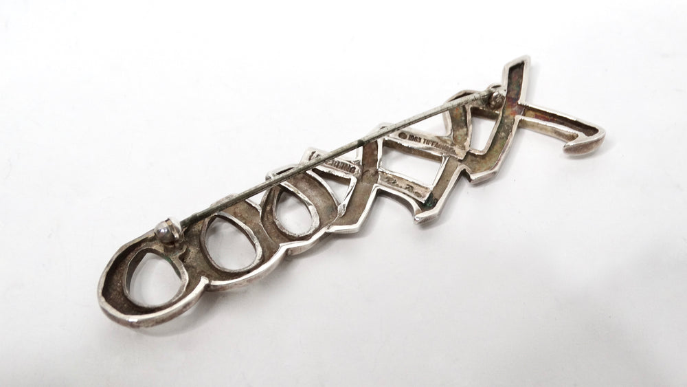1983 Paloma Picasso for Tiffany & Co. Kisses & Hugs Sterling Silver Brooch