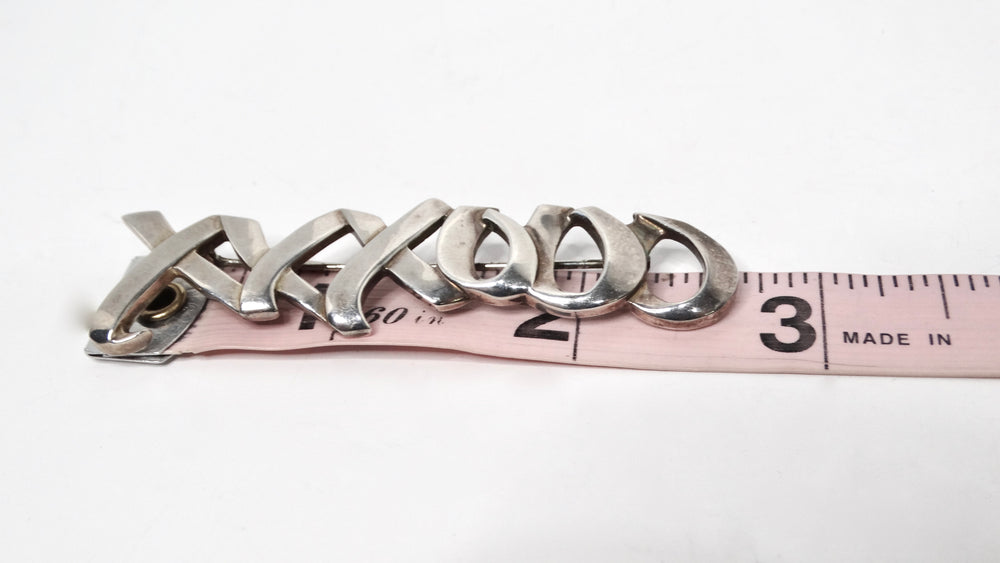 1983 Paloma Picasso for Tiffany & Co. Kisses & Hugs Sterling Silver Brooch