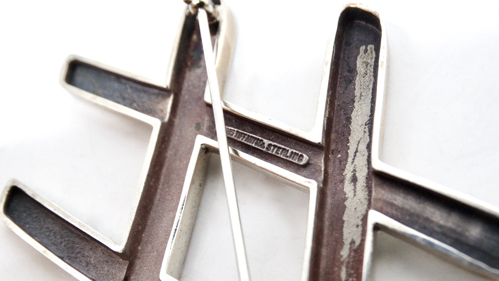1985 Paloma Picasso for Tiffany & Co. Sterling Silver Hashtag Brooch