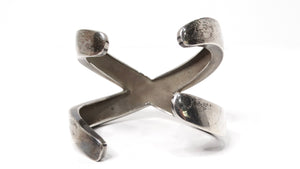 1985 Paloma Picasso for Tiffany & Co. Sterling Silver Graffiti X Cuff Bracelet