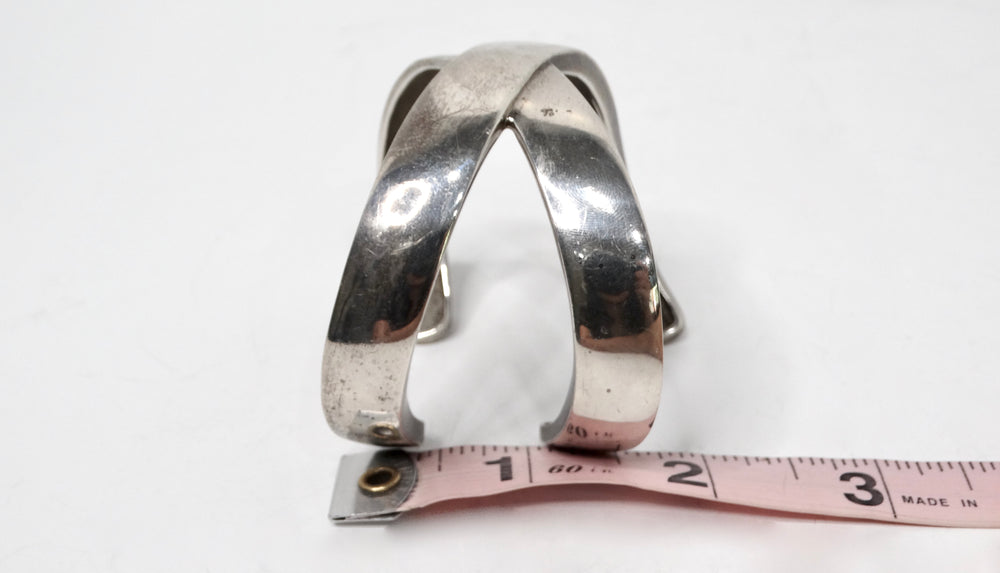 1985 Paloma Picasso for Tiffany & Co. Sterling Silver Graffiti X Cuff Bracelet