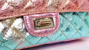 Chanel 2020 Rainbow Metallic Goatskin Small 2.55 Reissue Flap Bag