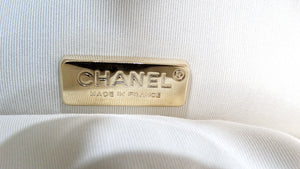 Chanel 2017-18 Ivory Rabbit Fur Shoulder Flap Bag With Gold-Tone Hardware