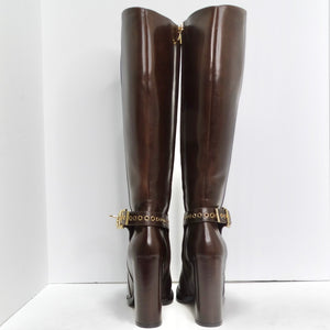 Salvatore Ferragamo Nadix Leather Knee-High Boot