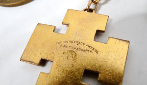 1970s 12k Gold Filled U.S. Military Service Medals Charm Bracelet - 1 of 20