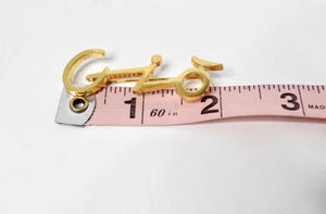 1980s Giorgio Armani "Gio" Gold Plated Brooch