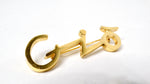 1980s Giorgio Armani "Gio" Gold Plated Brooch