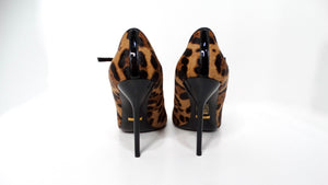 Gucci Leopard Print Calf Hair Beverly Pumps