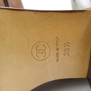Chanel 2015 Interlocking CC Logo Riding Boots