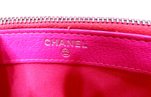 Chanel 2019 Hot Pink Gabrielle Double Zip Clutch With Chain