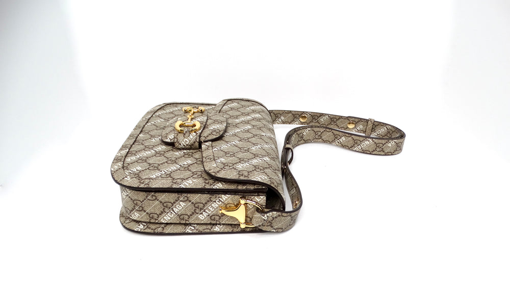 Gucci X Balenciaga "The Hacker Project" Small Horsebit 1955 Shoulder Bag