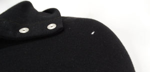 2003 Dolce & Gabbana F/W Runway Black Knit Snap-Up Convertible Dress