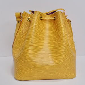 Louis Vuitton Epi Petite Noe Shoulder Bag Handbag Yellow Epi