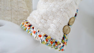 2017 Chanel Paris-Cuba Tweed Ivory Jacket With Multicolor Trim