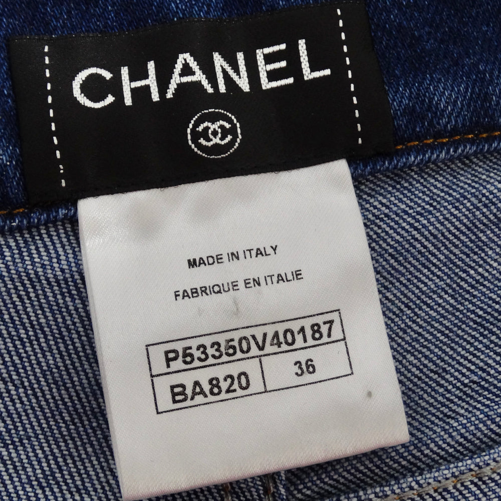 Chanel CC Light Wash Denim Jeans