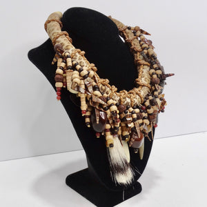 1940 African Multi Gemstone Beaded Necklace