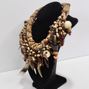 1940 African Multi Gemstone Beaded Necklace