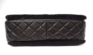 2014 Chanel Runway No. 5 Comic Shearling Lambskin Shoulder Flap Bag