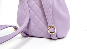 Chanel Purple Quilted Lambskin Duma Backpack With Gold-Tone Hardware