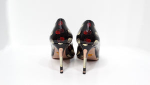 Prada Lipstick Print Patent Leather Pumps