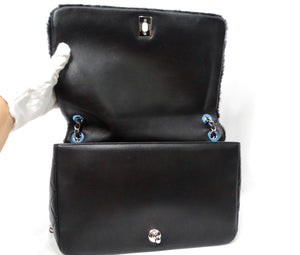 2014 Chanel Runway No. 5 Comic Shearling Lambskin Shoulder Flap Bag