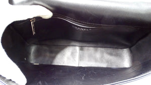 2014 Chanel Runway No. 5 Comic Shearling Lambskin Shoulder Flap Bag
