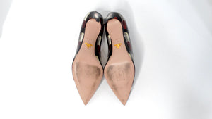 Prada Lipstick Print Patent Leather Pumps