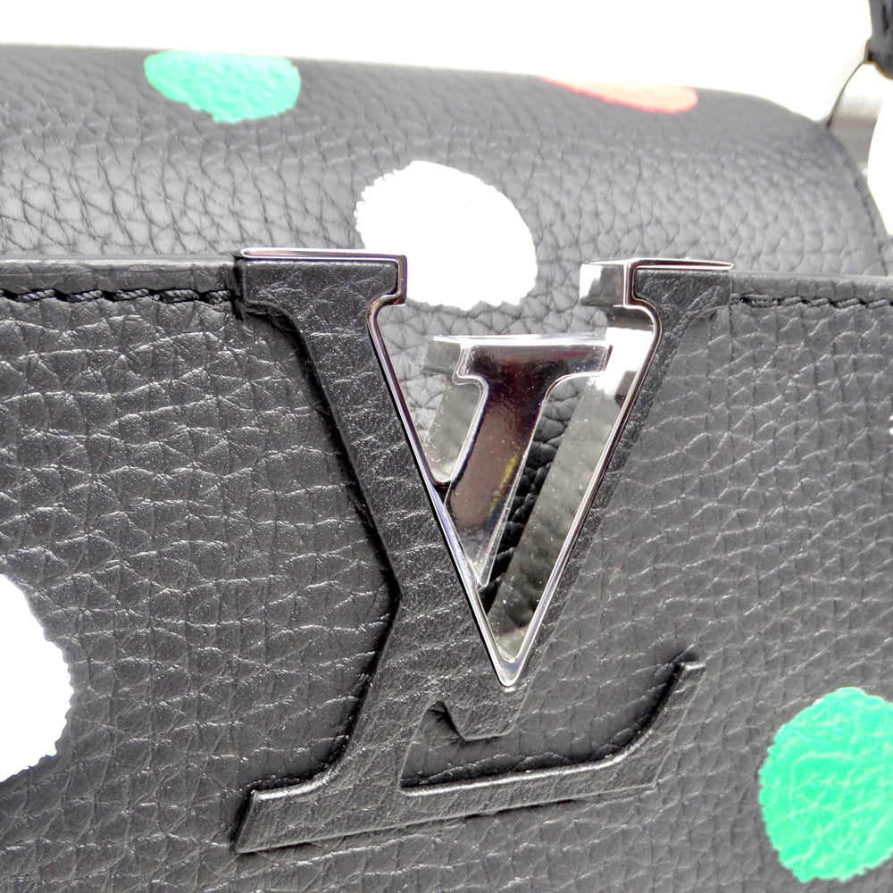 Louis Vuitton x Yayoi Kusama Capucine mm Black
