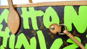 2009 Stephen Sprouse for Louis Vuitton Monogram Graffiti Neon Neverfull Tote Bag