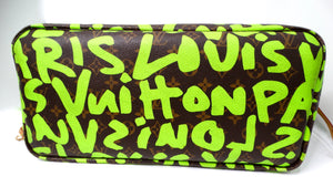 2009 Stephen Sprouse for Louis Vuitton Monogram Graffiti Neon Neverfull Tote Bag