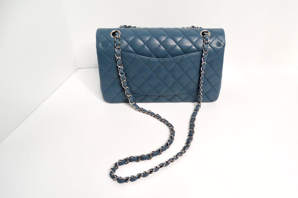 Chanel 2012-13 Medium Lambskin Classic Double-Flap Bag With Silver Hardware